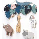 Feuille tropicale en bois MDF 25 cm