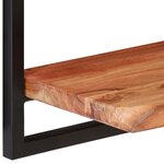 vidaXL Étagères murales 2 Pièces 80x25x35 cm Bois d'acacia et acier