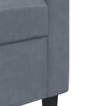 vidaXL Ensemble de canapés 3 Pièces avec coussins Gris foncé Velours