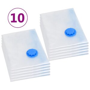vidaXL Sacs de voyage sous vide Sacs de vêtements 120x70 cm 10 Pièces