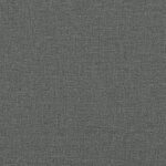 vidaXL Lit de jour avec gigogne et tiroirs gris foncé 100x200 cm tissu