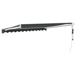 vidaXL Auvent rétractable automatique anthracite 3 5x2 5 m