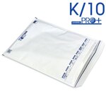 Lot de 50 enveloppes à bulles pro+ blanches k/10 format 340x470 mm