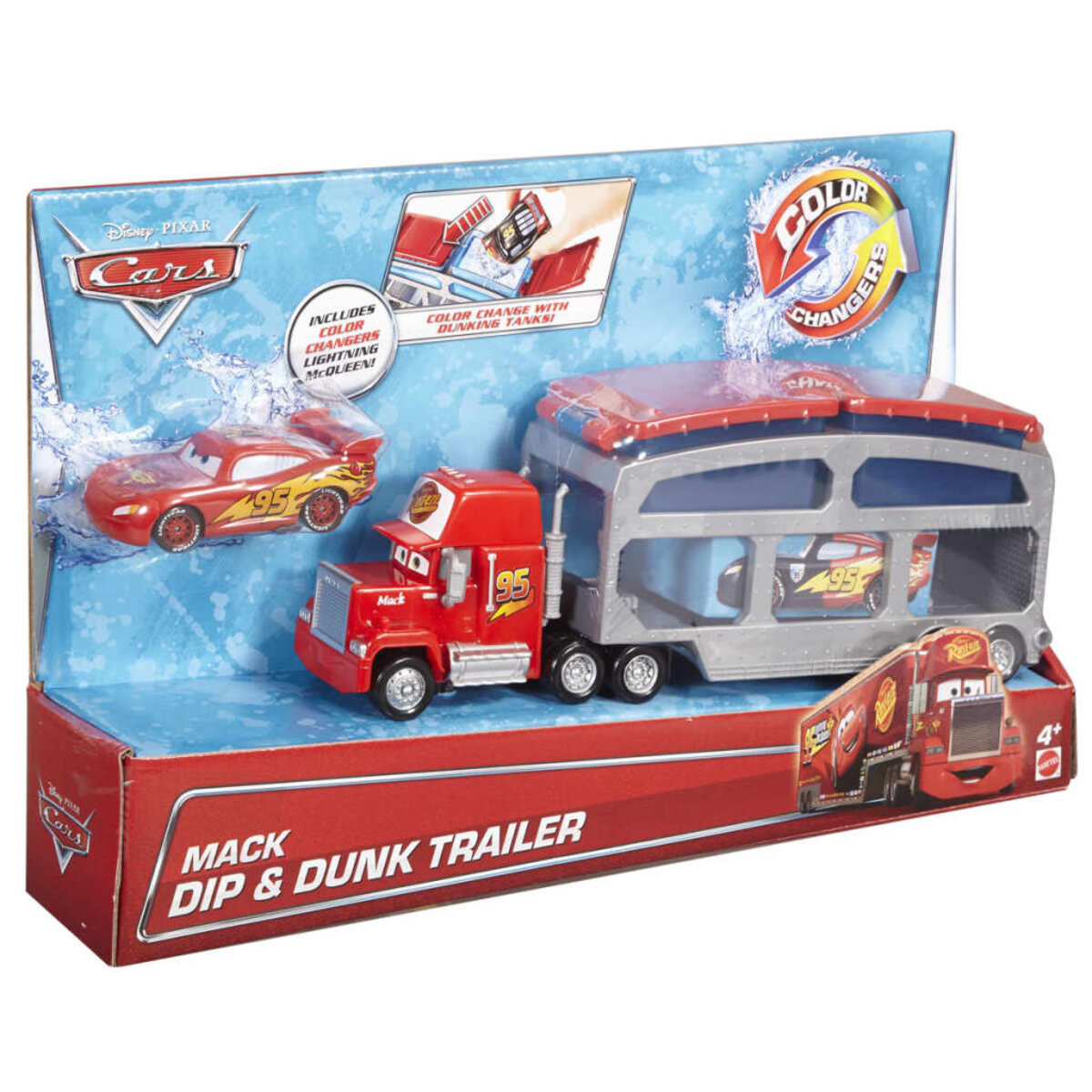 Cars Camion avec remorque en jouet Mack Dip & Dunk CKD34 - Jouets divers -  Creavea