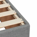 vidaXL Cadre de lit Gris clair 120x200 cm Tissu
