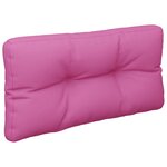 vidaXL Coussin de palette rose 80x40x12 cm tissu