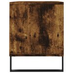 vidaXL Meuble TV chêne fumé 100x34 5x44 5 cm bois d'ingénierie