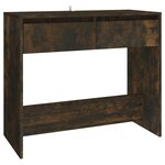 vidaXL Table console chêne fumé 89x41x76 5 cm bois d'ingénierie