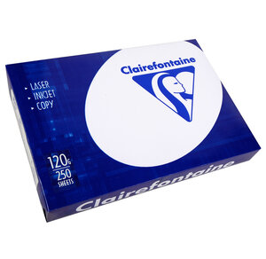Ramette 250 Feuilles Papier 120g A4 210x297 mm Certifié FSC Blanc CLAIRALFA