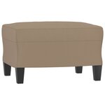 vidaXL Ensemble de canapés 3 Pièces avec coussins Cappuccino Similicuir