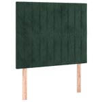 vidaXL Sommier à lattes de lit avec matelas LED Vert foncé 120x200 cm