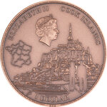 Pièce de monnaie en cuivre 1 dollar g 50 millésime 2023 mont saint michel mont saint michel
