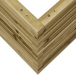 vidaXL Jardinière 80x80x68 5 cm bois de pin imprégné
