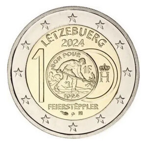 2 euros commémorative Luxembourg 2024 - Feiersteppler.