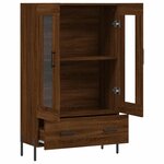 vidaXL Buffet haut chêne marron 69 5x31x115 cm bois d'ingénierie