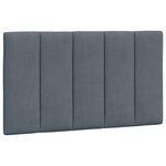 vidaXL Cadre de lit sans matelas gris foncé 90x190 cm velours