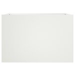 vidaXL Jardinière blanc 62x47x46 cm acier laminé à froid