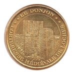 Mini médaille monnaie de paris 2007 - forteresse médiévale de loches (le donjon)