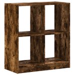 vidaXL Bibliothèque chêne fumé 68 5x32x75 cm bois d'ingénierie