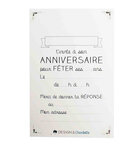 Cartes d'invitation et enveloppes 13x8 5 cm 8 pièces