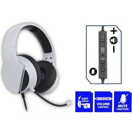 Subsonic - Casque Gaming Blanc avec micro pour PS5 - Compatible  PS4/PS3/Xbox One et Xbox Series X/Switch/PC - La Poste