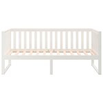vidaXL Lit de jour Blanc 90x190 cm Bois de pin massif
