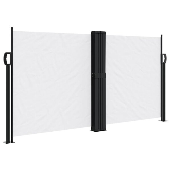 vidaXL Auvent latéral rétractable blanc 120x1000 cm