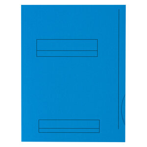 Chemises dossier 2 rabats oxford 24 x 32 cm bleu vif - paquet de 50