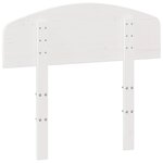 vidaXL Tête de lit blanc 75 cm bois massif de pin
