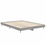 vidaXL Cadre de lit sonoma gris 140x190 cm bois d'ingénierie