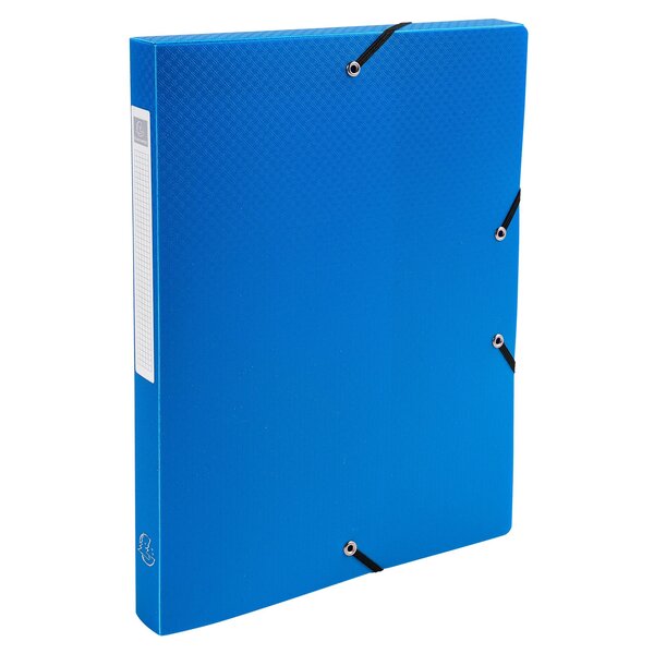Boite De Classement Exabox Dos 25mm Polypropylène 7/10e Opak - A4 - Bleu Clair - X 8 - Exacompta