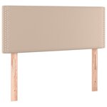 vidaXL Sommier à lattes de lit avec matelas Cappuccino 120x200 cm