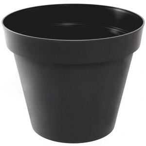 Pot de fleur rond Toscane Ø 30 x Hauteur 26 cm - 10 L - Gris anthracite
