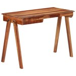 vidaXL Bureau avec tiroir 110x50x77 cm bois d'acacia massif