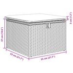 vidaXL Ensemble de canapé de jardin 8 pièces avec coussins Beige Rotin Poly