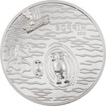 Hippos private split views 1 oz silver monnaie 5 dollars palau 2023