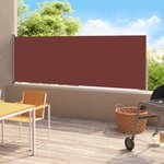Vidaxl auvent latéral rétractable de patio 200x500 cm marron