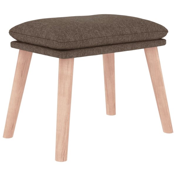 vidaXL Repose-pied Taupe 45x29 5x35 cm Tissu