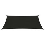 vidaXL Voile d'ombrage 160 g/m² Noir 3 5x5 m PEHD