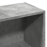 vidaXL Bibliothèque gris béton 57x28 5x107 5 cm bois d'ingénierie