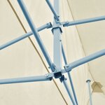 vidaXL Tente de réception pliable crème 3 x 6 m