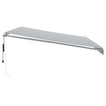 vidaXL Auvent rétractable automatique avec LED anthracite et blanc