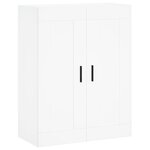 vidaXL Buffet haut Blanc 69 5x34x180 cm Bois d'ingénierie