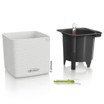 Lechuza jardinière de table cube color 14 all-in-one blanc