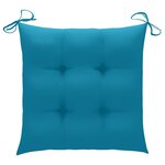 vidaXL Chaises pliables d'extérieur lot de 2 et coussins Bois d'acacia