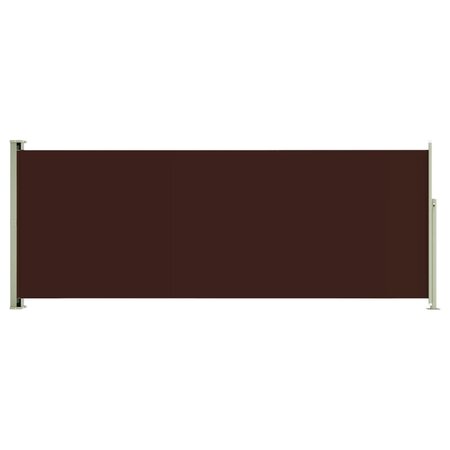 vidaXL Auvent latéral rétractable de patio 117x300 cm Marron