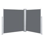 vidaXL Auvent latéral rétractable Anthracite 140 x 600 cm