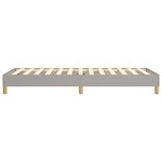 vidaXL Cadre de lit Gris clair 100x200 cm Tissu