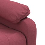 vidaXL Fauteuil inclinable Rouge bordeaux Tissu