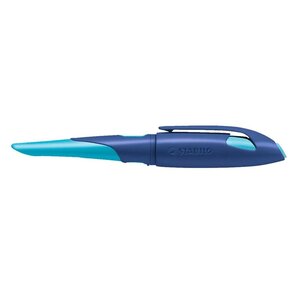 Stylo plume - EASYbirdy - Stylo ergonomique rechargeable - Bleu/Azur - Gaucher STABILO